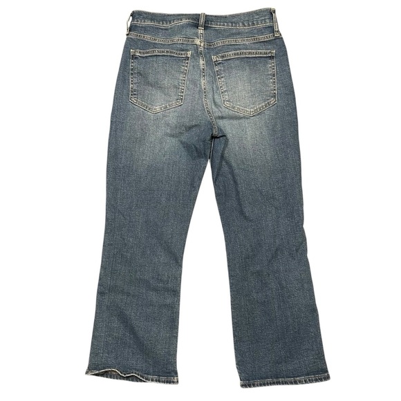 Gap High Rise Kick Fit Jeans Washwell size 6s short petite high rise crop 794585 - Picture 3 of 9